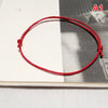 Rope Anklet for Men & Women – Adjustable Black & Red Summer Barefoot Bracelet Jewelry