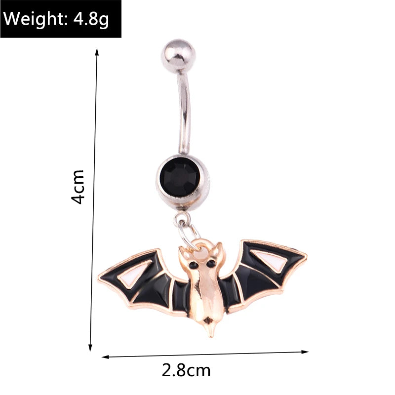 Fashion Fruit Cherry Belly Button Rings Sexy Navel Rings Belly Piercing Body Jewelry for Women Girl Party Holiday Jewelry Gifts