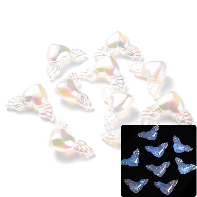 30Pcs Luminous Acrylic Beads 15mm Pentagram Loose Beads For Glow In The Dark Jewelry Making DIY Bracelet Necklace Earring