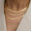 Stainless Steel Necklaces Herringbone Blade Snake Chain Light Luxury Unisex Clavicle Choker Men Necklace For Women Jewelry Gifts