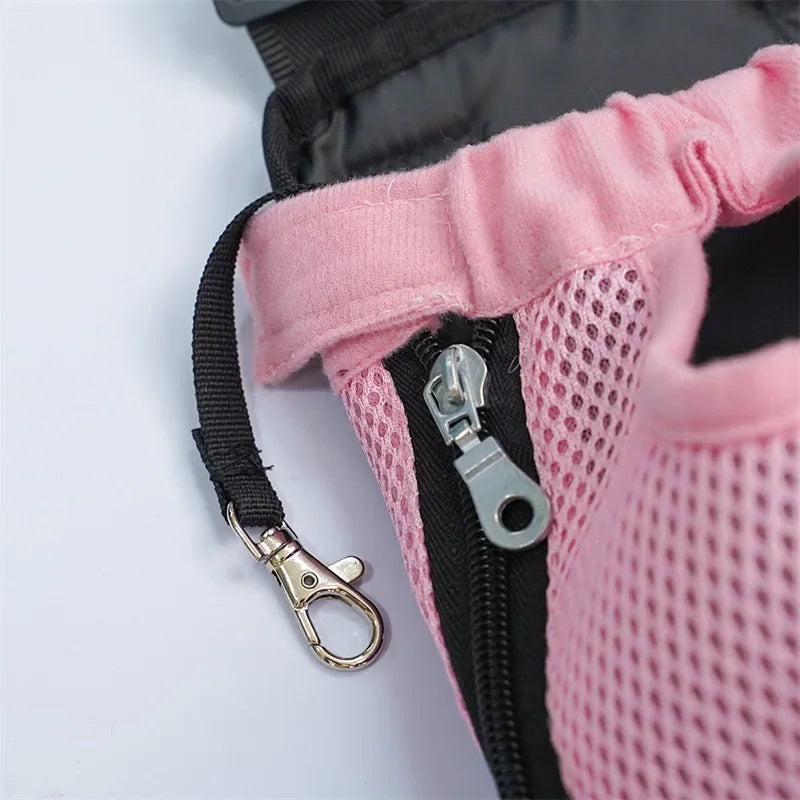 Pet Backpack Portable Portable Cat Double Shoulder bag Outdoor Travel Dog Carrier Bag Pet Dog Front Bag Mesh Backpack