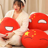 20-40cm Stuffed Polandball Pillow Countryball Japan United Nation Ukraine Switzerland Germany Italy Plush Toy Kawaii Kid's Gifts