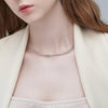 Skyrim Double Snake Chain Love Knot Necklace Women Stainless Steel Gold Color Minimalist Clavicle Chain Choker Jewelry Gift