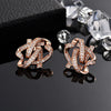 2024 Korean Wave New Park Min ying Same Style Earrings and My Husband Wedding Bar Earrings Light Luxury Silver Needle Earstuds
