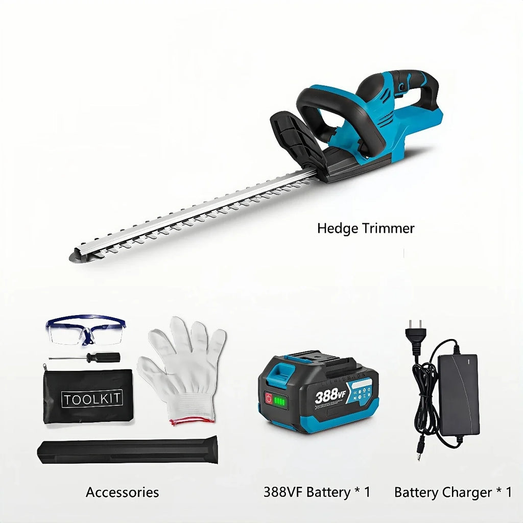 Brushed 2000W Electric Hedge Trimmer 15000RPM Lawn Mower Garden Landscaping Hedge Pruner Trimmer Tool For Makita 18V Battery Pin