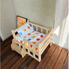 Royal Solid Wood Pet Throne Year-Round Luxury Bed for Teddies and Bichons Non-Toxic Safe Kitty Castle SnUgly Secure Comfort Zone