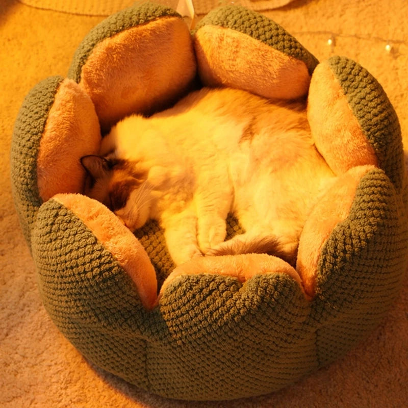 Bed House Lovely Cactus Flower Puppy Kennels Mat Winter Warm Beds Dropshipping