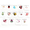 35mm Cute Pear Brooch (Safty Pin) Laser cut Acrylic Jewelry For Baby Girl Gift