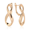 Kinel New 585 Rose Gold Color Long Earrings Women Wedding Unique Creative Fashion Jewelry Hollow Metal Glossy Drop Earrings