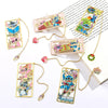 New Disney Stitch and Angel Creative Metal Bookmark with Tassel Reading Supplies Fans Christmas Birthday Back To School Gifts