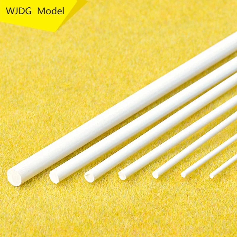 10pcs DIY handmade plastic rod 2mm-10mm Length 25CM ABS hollow solid rod Materials Building Handmade Sand Table Diorama