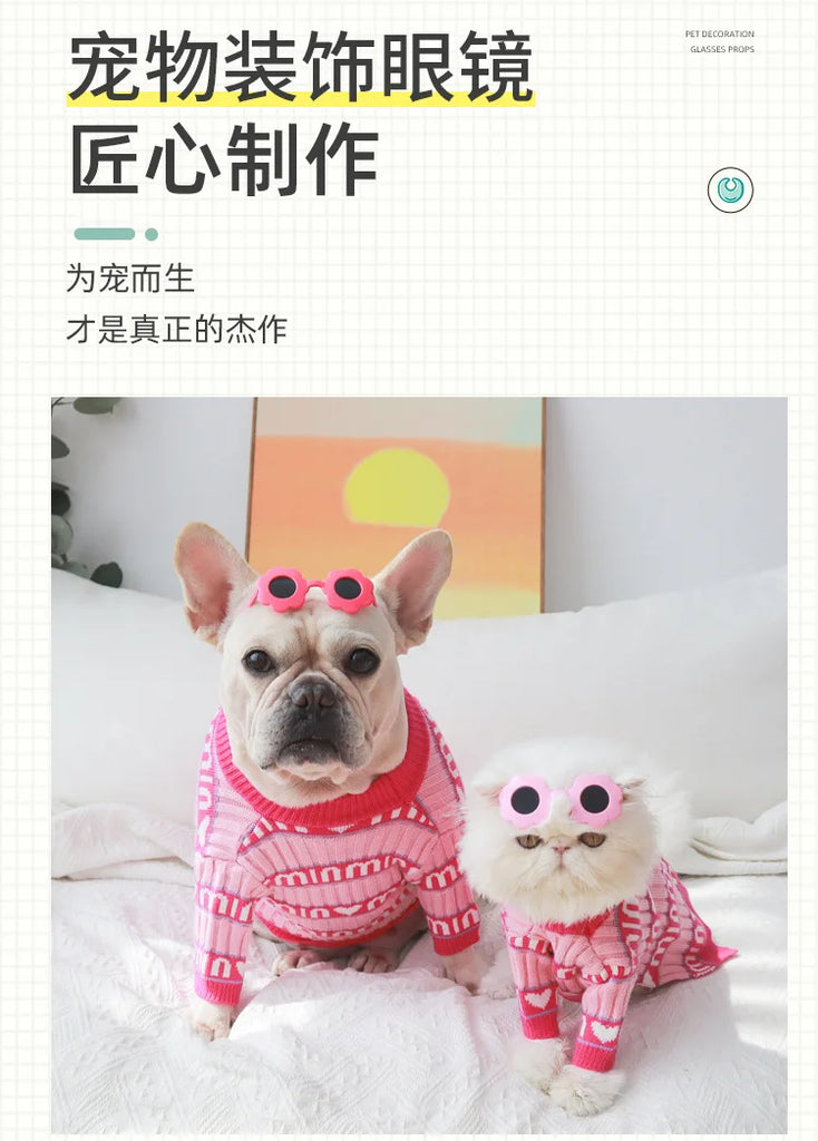 для собак Dog Glasses Pet Heart Glasses Cat Accessories Puppy Photos Tools Decorations for Dog Summer Party Eyewear Glasses