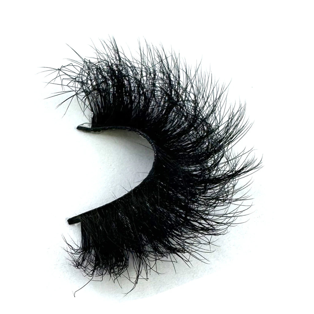 “7 Pairs 3D Mink Lashes Pack – 15-25mm Wispy Natural False Eyelashes Bulk with Custom Box, Wholesale Short Mink Lashes”