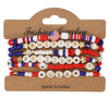 USA Independence Day Bracelet American Flag Theme Jewelry for Men Women Celebratory Wristband Fashion Accessory