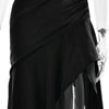 Articat Elegant Spaghetti Strap Satin Split Maxi Dress Women Sexy Backless Bodycon Party Evening Dress Summer Holiday Beachwear
