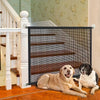Portable pet safety door: Durable nylon barrier suitable for stairs and balconies - no drilling required pet gate