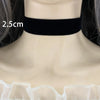 Gothic Black Velvet Choker Necklace – Women’s Tattoo Style Short Neck Collar Jewelry