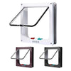 Cat Flap Door with 4 Way Security Lock ABS Plastic Gate Puppy Kitten Safety In/out Dog Cat Flap Door Kit Small Pet Supplies