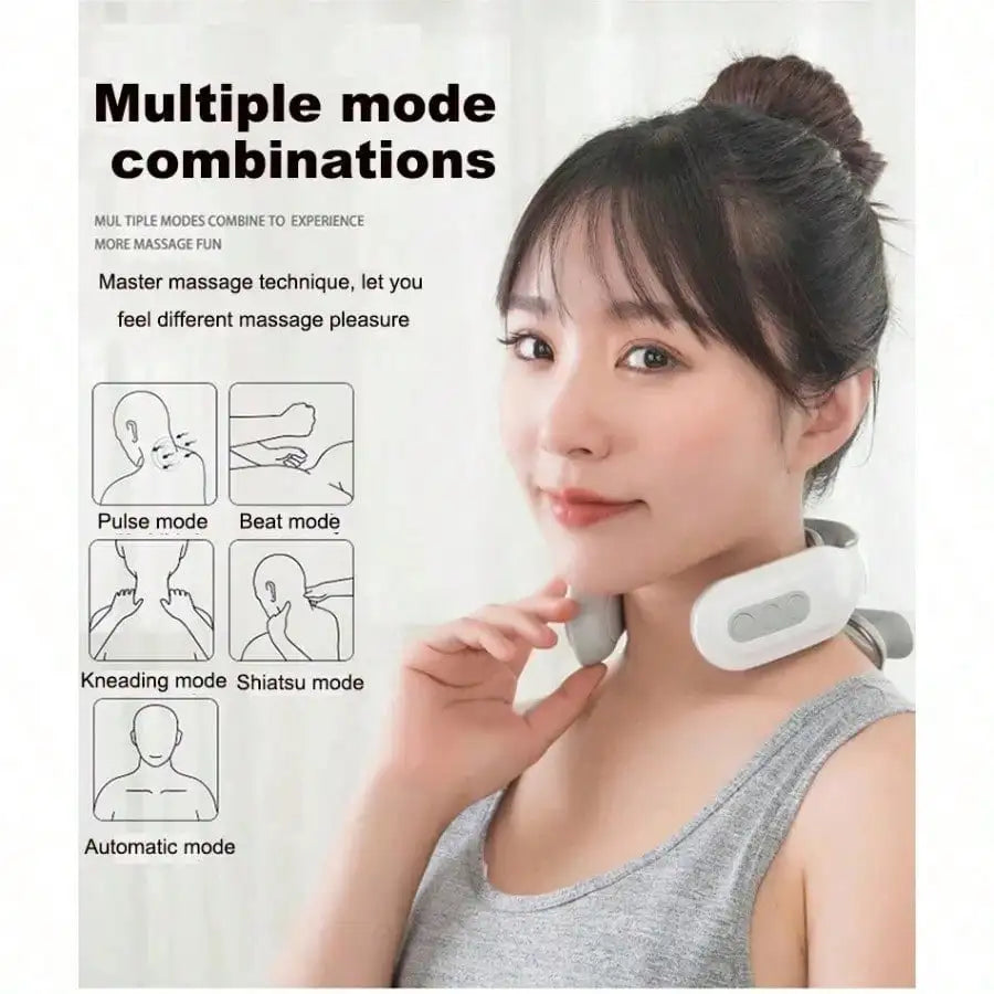 Smart Neck & Shoulder Massager – Portable, USB Rechargeable, Gift for Men & Women