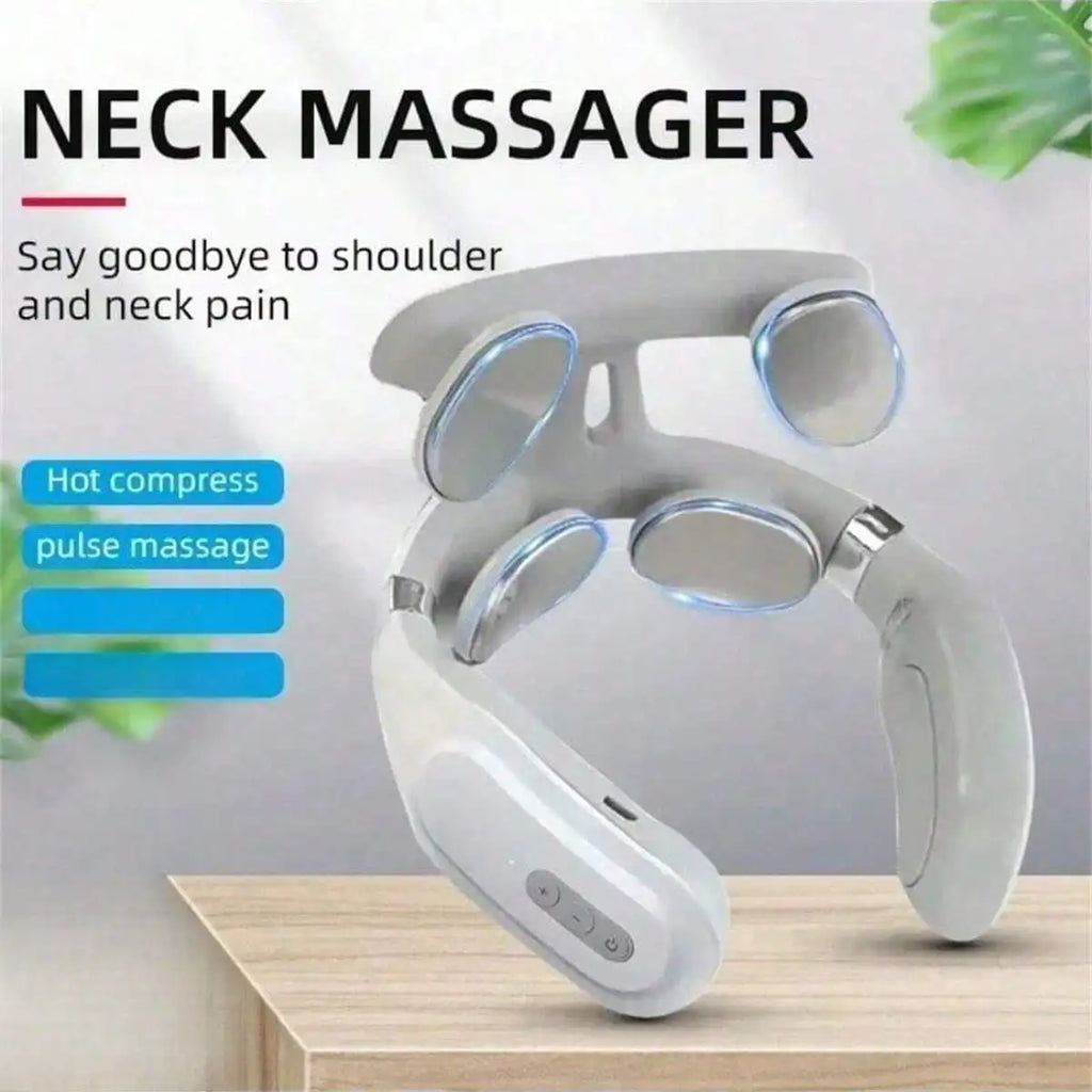 Smart Neck & Shoulder Massager – Portable, USB Rechargeable, Gift for Men & Women