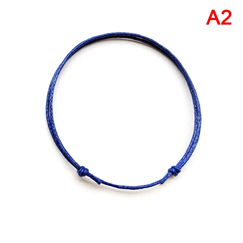 Rope Anklet for Men & Women – Adjustable Black & Red Summer Barefoot Bracelet Jewelry