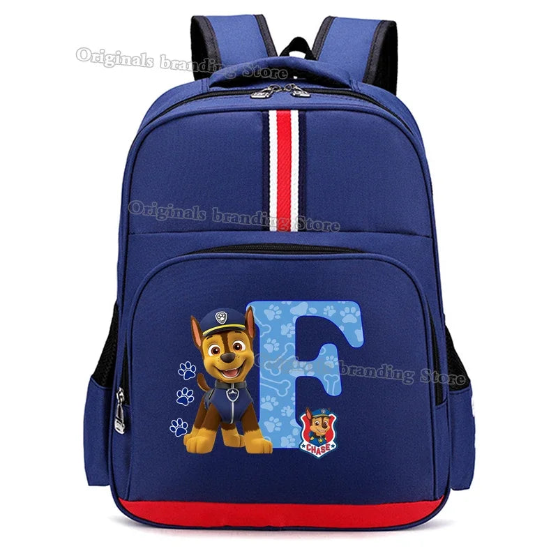 Paws Patrols School Bag Anime Kid Boy Girl Knapsack Teenager Printed Backpack Student Large Capacity Book Bag Rucksack Children