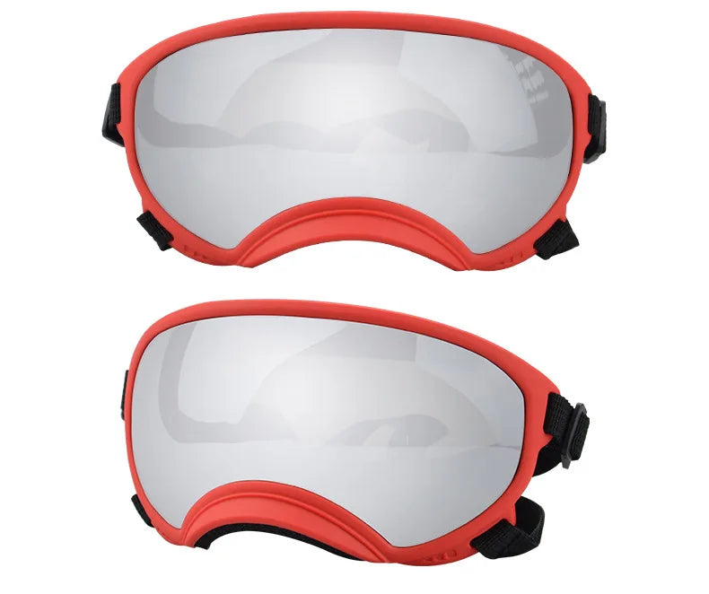 ATUBAN Dog Goggles Anti UV Strong Impact Resistance Adjustable Elastic Puppy Large Breed Dog Goggles Breathable Pet Sunglasses