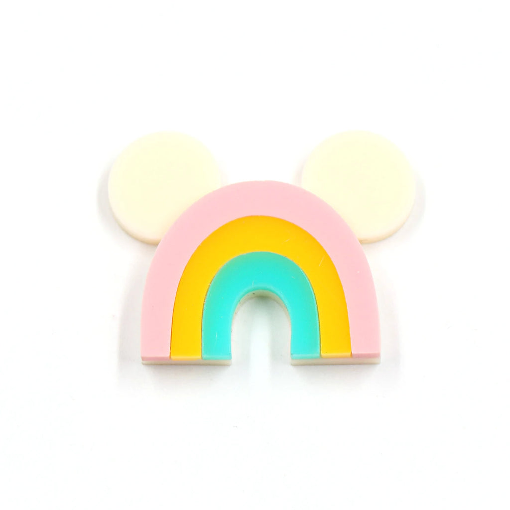 35mm Cute Pear Brooch (Safty Pin) Laser cut Acrylic Jewelry For Baby Girl Gift