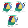 Pet Hat with Propeller Design Breathable Pet Hat Colorful Pet Propeller Hat Adorable Sunproof Dog Baseball Cap for Summer
