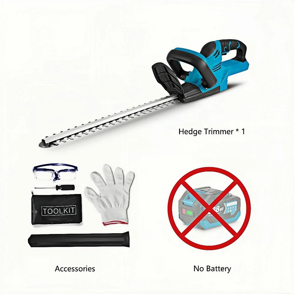 Brushed 2000W Electric Hedge Trimmer 15000RPM Lawn Mower Garden Landscaping Hedge Pruner Trimmer Tool For Makita 18V Battery Pin