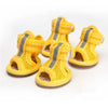 4pcs Small Size Dogs Mesh Sandals Breathable Summer Pet Shoes Safety Reflective Anti-Slip Sneakers for Puppy Teddy Pet Supplies