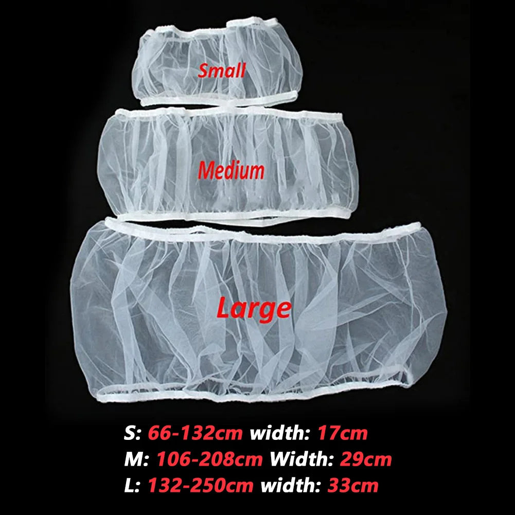 Mesh Bird Cage Cover Shell Dustproof Birdcage Parrot Cage Net Nylon Airy Fabric Mesh Bird Cage Net Cover Seed Catcher Guard