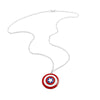 Marvel Superhero Captain America Necklace Round Pentagram Shield Pendant Neck Chain Fans Jewelry Gift