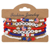 USA Independence Day Bracelet American Flag Theme Jewelry for Men Women Celebratory Wristband Fashion Accessory