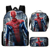 3pcs/set Spider Man Students Backpack Pencil Case Messenger Bag Wear-resistant Lightening Breathable Waterproof Schoolbag