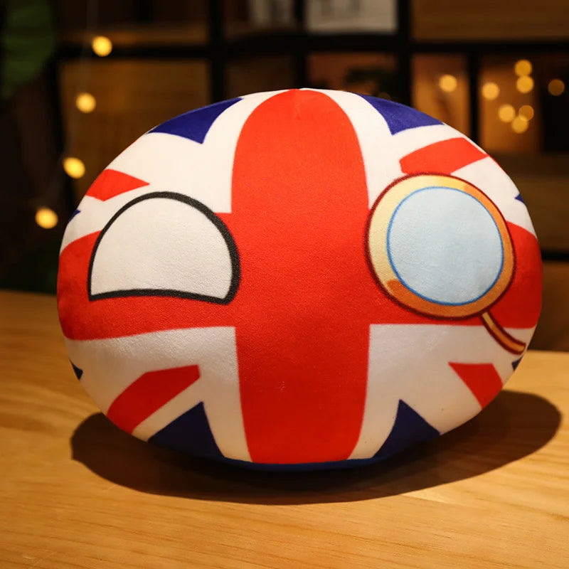 20-40cm Stuffed Polandball Pillow Countryball Japan United Nation Ukraine Switzerland Germany Italy Plush Toy Kawaii Kid's Gifts