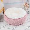 Long Plush Round Cat Bed for a Comfy and Fashionable Nap