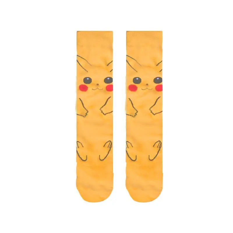 New 1 pair of Bandai cartoon men's and women's socks cartoon personality skateboard socks anime mid tube cotton neutral socks