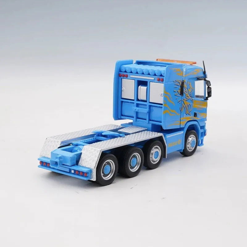 In Stock Masdi 1:64 Scania R650 Transport Vehicle Flatbed Trailer Alloy Miniature Diecast Model Trailer Car Model Custom Toys