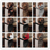 Autumn New Women's Dress Sexy Deep V Fashion Pleated Sequin