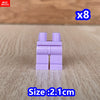 8pcs/lot MOC Bricks Blank Pants legs Body Wear Figure Accessory Assembled Building Blocks Toy Kids Plastic Dolls