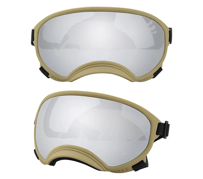 ATUBAN Dog Goggles Anti UV Strong Impact Resistance Adjustable Elastic Puppy Large Breed Dog Goggles Breathable Pet Sunglasses