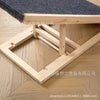 ‌Adjustable Wooden Pet Stairs & Ramp - Foldable Dog Steps for Indoor Cats, Portable Climbing Frame with Anti-Slip Surface