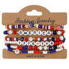 USA Independence Day Bracelet American Flag Theme Jewelry for Men Women Celebratory Wristband Fashion Accessory