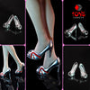 1/6 Scale Female Fishbill High Heels Shoes Model Fit 3.3cm Length Feet Soldier 12" Action Figure Body