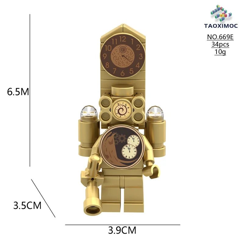 2024 New Skibidi Toilet Men vs. Monitor Building Blocks Super Titan TV Man Sound Man Children's Toy Birthday Building Block Gift
