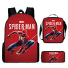 3pcs/set Spider Man Students Backpack Pencil Case Messenger Bag Wear-resistant Lightening Breathable Waterproof Schoolbag