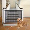 Portable pet safety door: Durable nylon barrier suitable for stairs and balconies - no drilling required pet gate