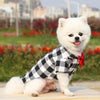 Classical Dog T-Shirts Bowtie Plaid Thin Summer Breathable Dog Clothes for Small Large Dogs Chihuahua Puppy Pet Cat Vest Yorkies
