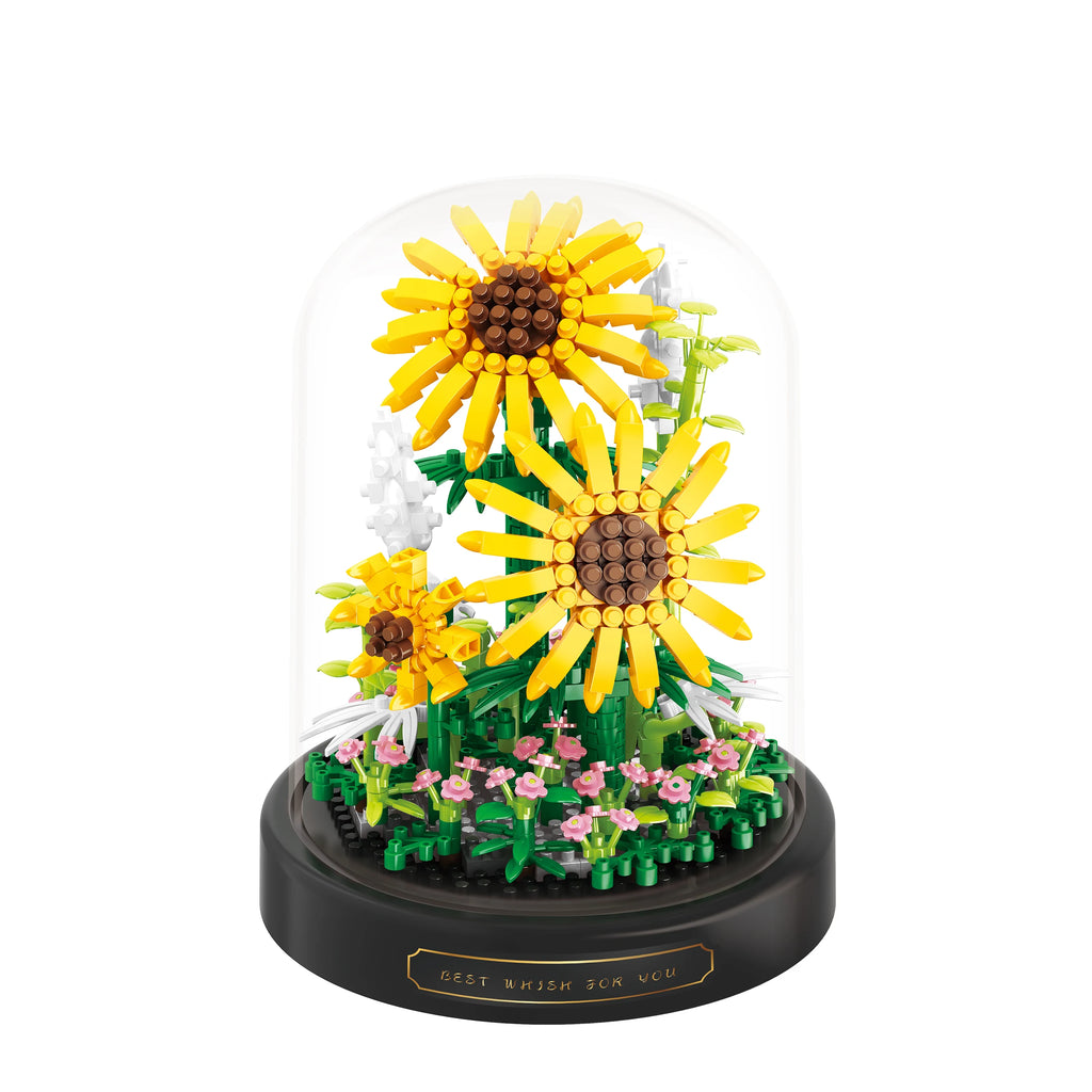 Eternal Life Flowers Building Blocks Micro Flower Mini Bricks Particles Home Decoration Assembling Puzzle Toy Girls Kids Gifts